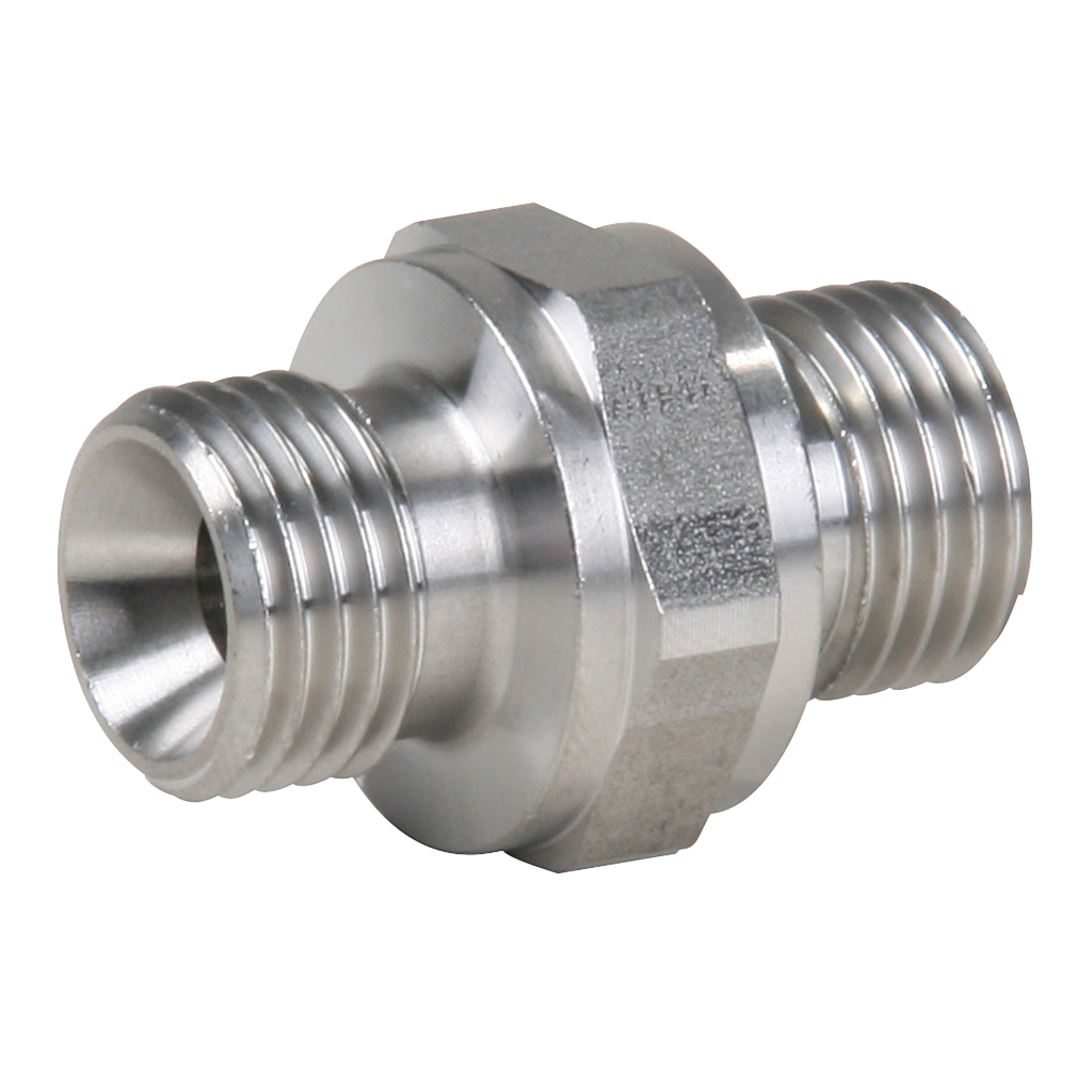 One Way Threaded Connector Stainless steel connector, 2x 1/2