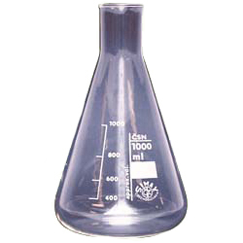 Glaskolben Erlenmeyer 1.000 ml graduiert hitzebeständig Laborbedarf Glaskolben Erlenmeyer 1.000 ml graduiert hitzebeständig Laborbedarf