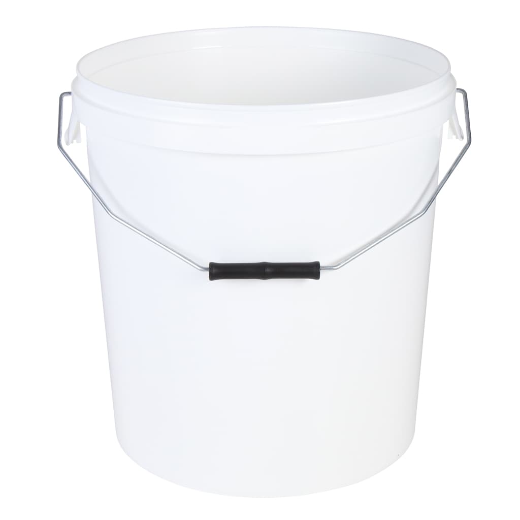 Bucket, white, 20 L - Buckets & Measuring jugs